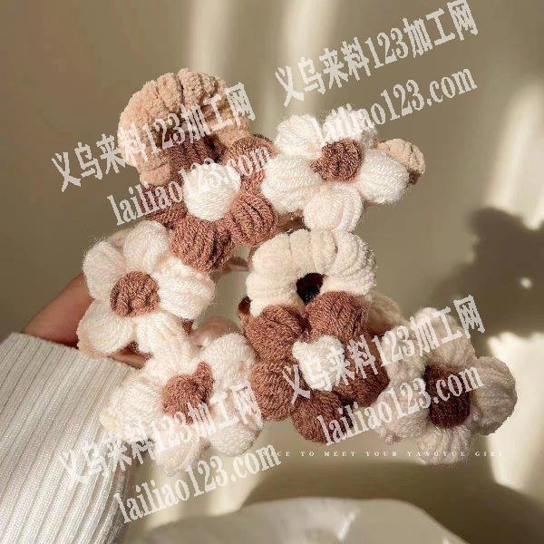 大量爆款毛线编织发夹套装订单，找有货的厂