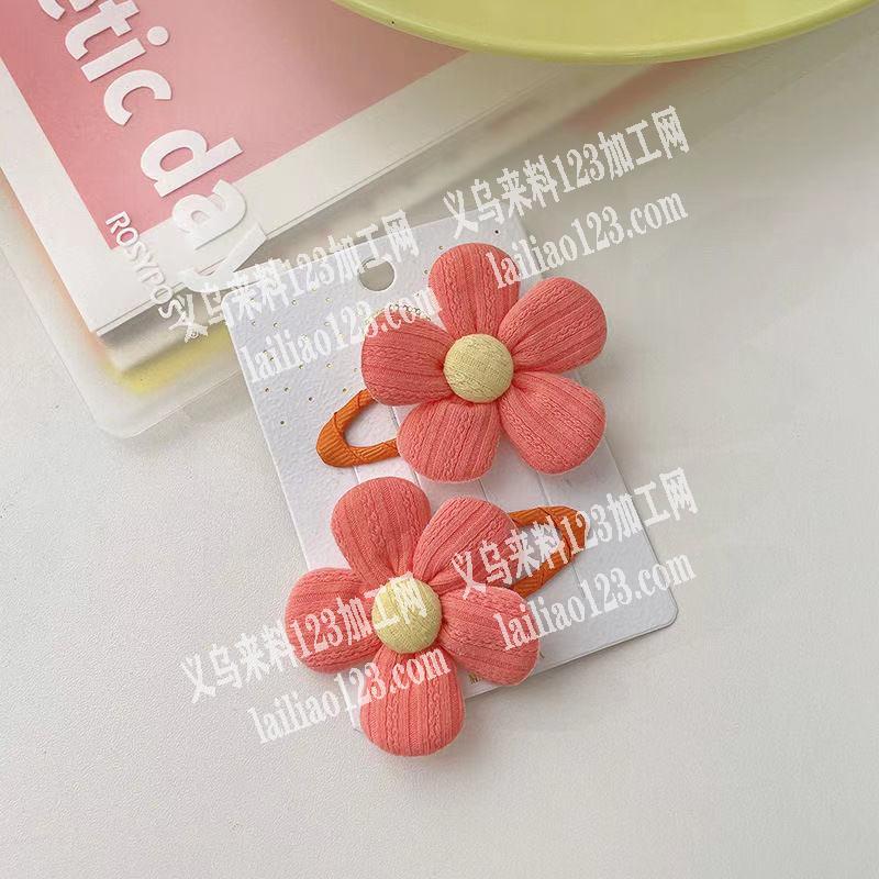 如图，布艺花朵发夹成品订单，寻找能做的工