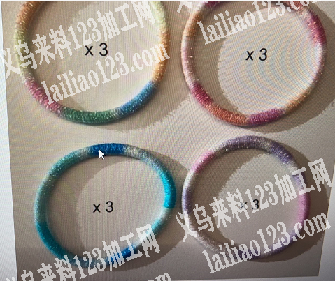 如图，100万条无缝皮筋，采购能做的联系