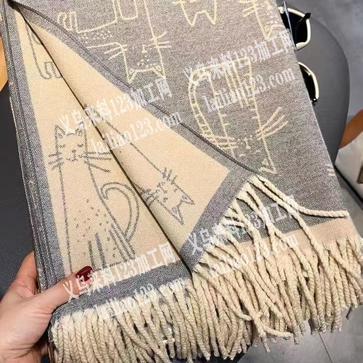 找个做这种围巾的厂家，中间商勿扰，苏溪周
