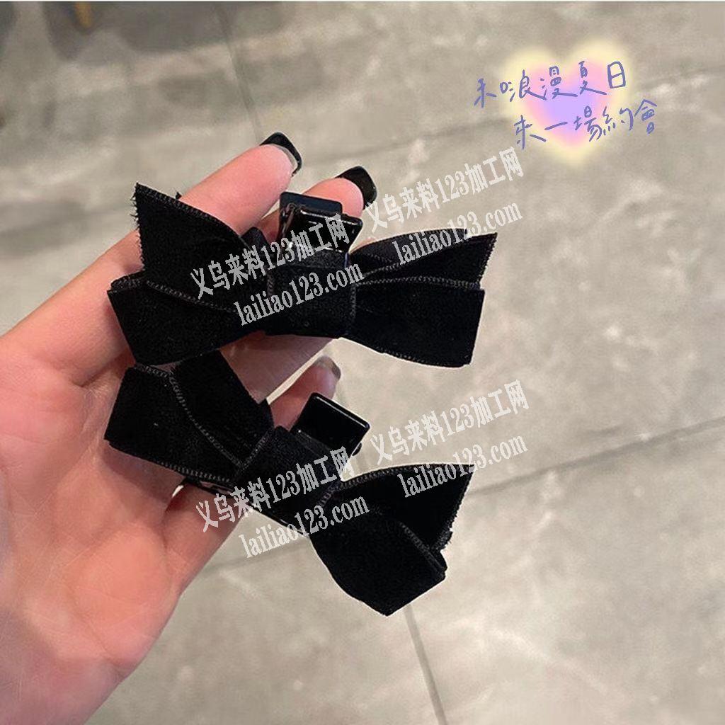 打蝴蝶结打胶枪，手工活外发加工，如图布艺