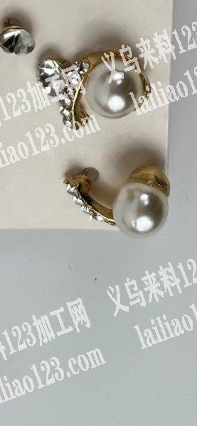 找义乌手工点钻如图耳钉