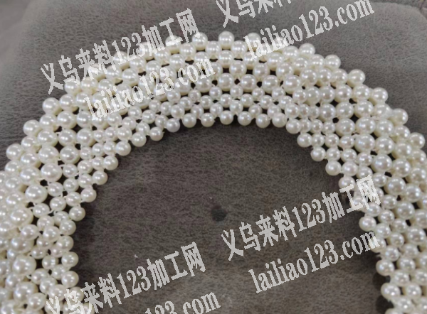 手工穿珠外发加工，有经验会穿图片这样的头