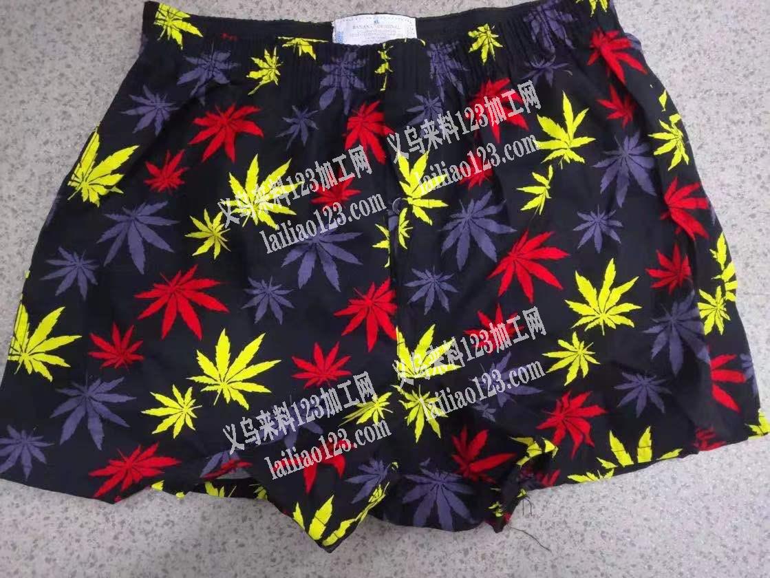 大量如图沙滩裤订单外发加工，寻找服装工厂