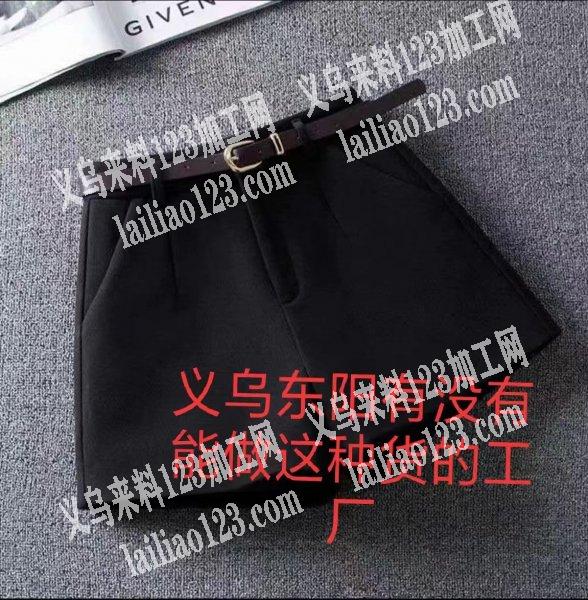 如图短裤外发加工寻找服装加工厂，量是长期