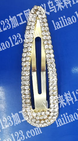 粘爪链手工活外发加工，如图，发夹，粘爪链
