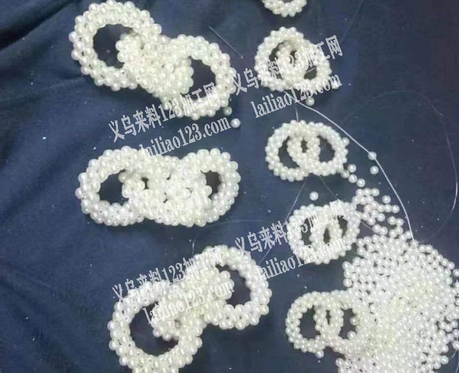 寻找手工活加工厂，如图穿珠子鱼线，穿珠子