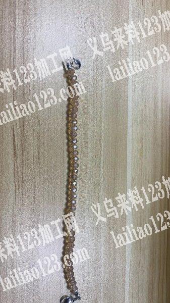 穿水晶珠子手工活外发，如图，有做水晶DI