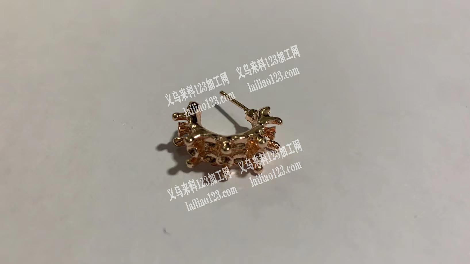 合金耳环点珍珠，下落宅附近的加工厂，电话