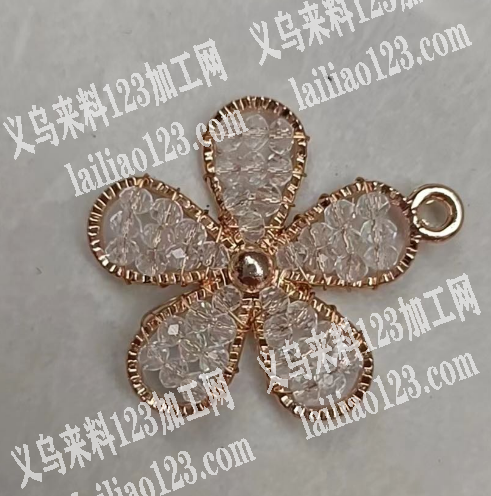 10000如图手工串珠编织花朵的订单，寻