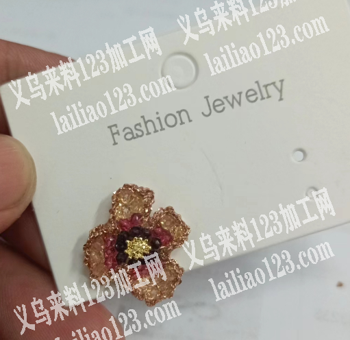 耳环粘配件手工活外发加工，如图，找做过这