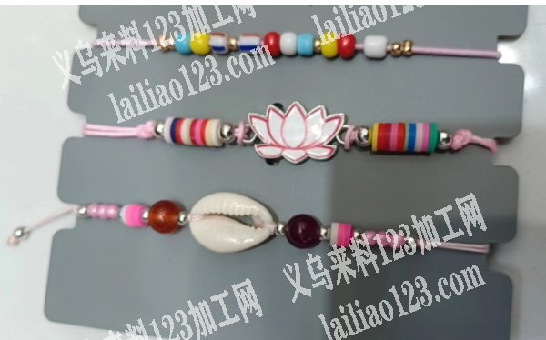 简单穿珠子编织手工活外发加工，如图，能做