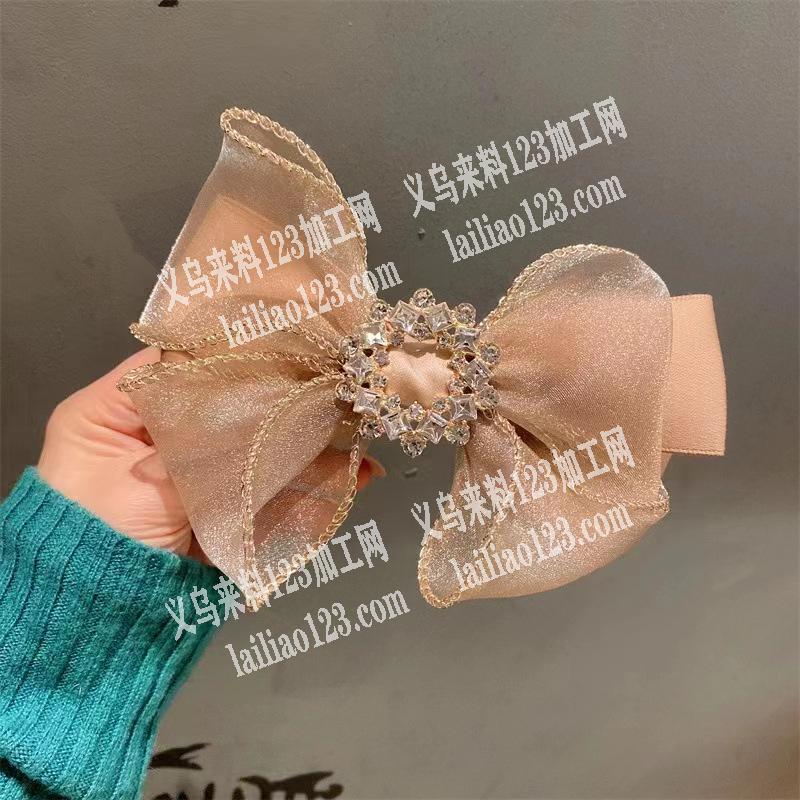 大量如图布艺蝴蝶结饰品订单，寻找工厂，有