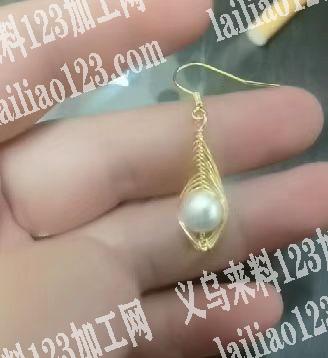 耳环手工活外发，如图，有意的联系详谈