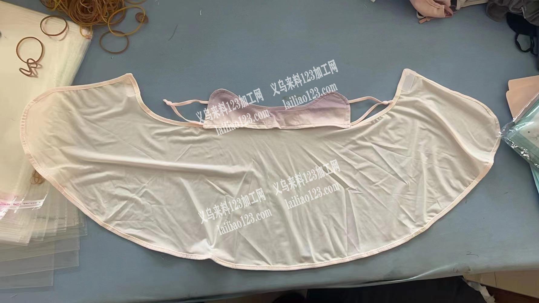 防晒面罩平车活外发，如图，有口罩面罩外发