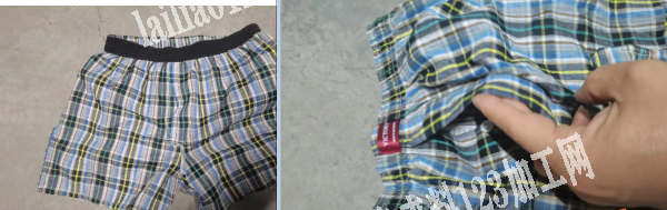 外发1.3元/条加工费，如图简单短裤沙滩