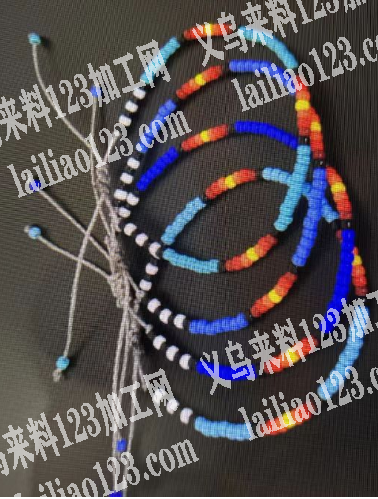 大量如图蜡线编织手链打结手工活外发，寻找