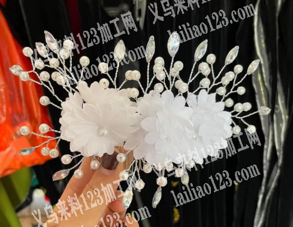 寻找手工新娘头饰工厂，如图，有做的工厂联