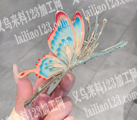 如图爆款蝴蝶发夹头饰有单，寻找供应商或者