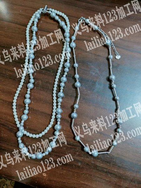 长期有项链穿珠子手工活外发，如图，找北苑