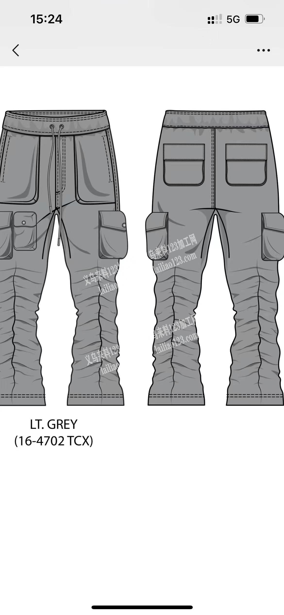 如图外贸裤子7200件要外发加工，请能做
