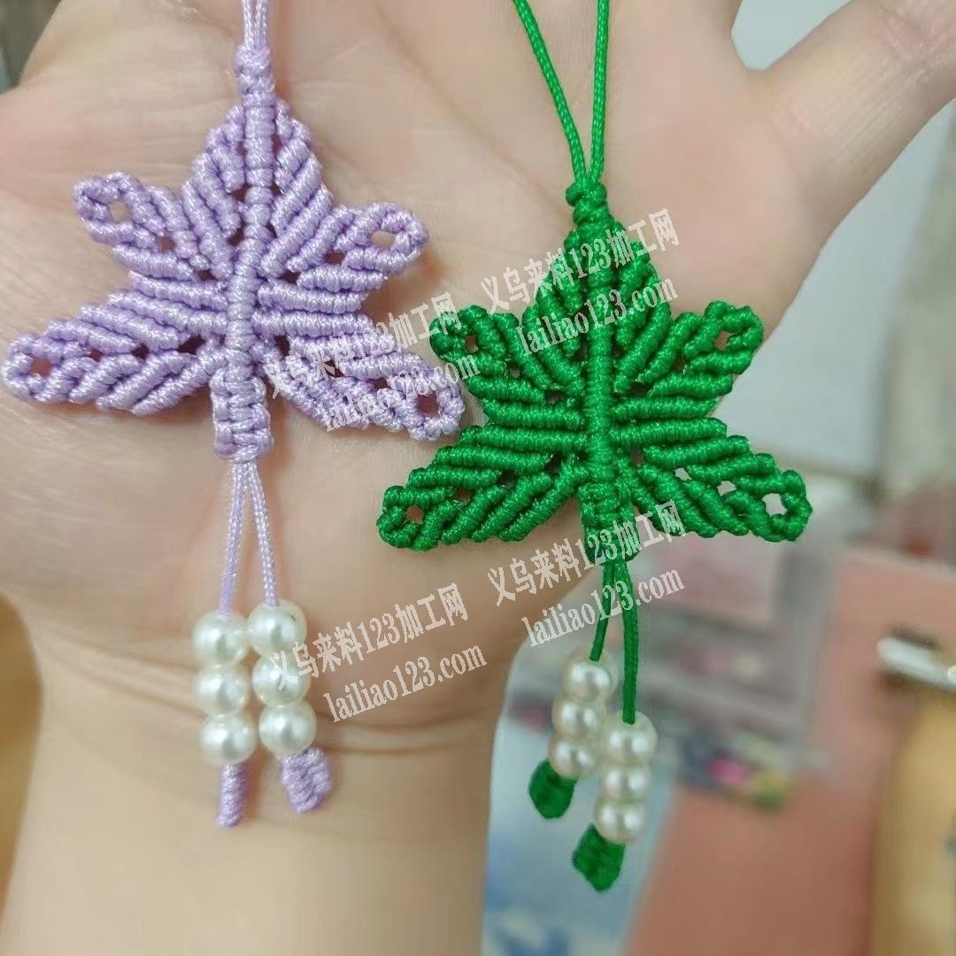 可发外地，红线编织的手工活外发，如图