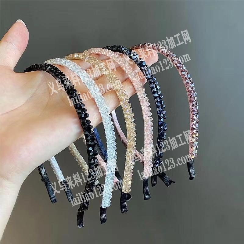 穿珠子+绕在发箍上的手工活外发加工，