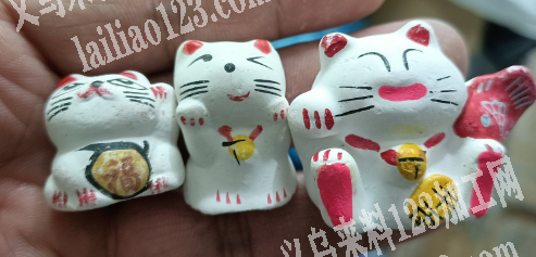 招财猫订单，如图，材质：石膏或陶泥，有能