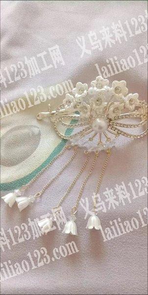 【外发手工活】头饰弯针挂圈的手工活外发加工，如图
