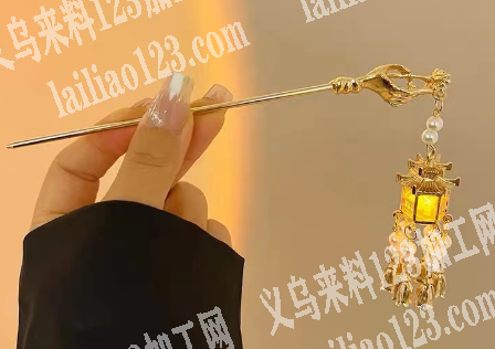 灯笼发簪成品订单，寻找工厂，附图片