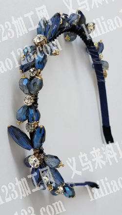 头箍穿珠子，缠绕手工活外发，如图，寻找加