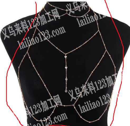 《长期有货.手工活》身体链挂圈的手工活，