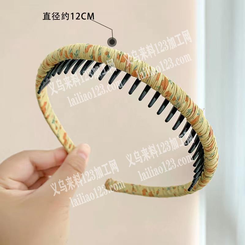 发箍上面绕布条的手工活，如图，寻找义乌附
