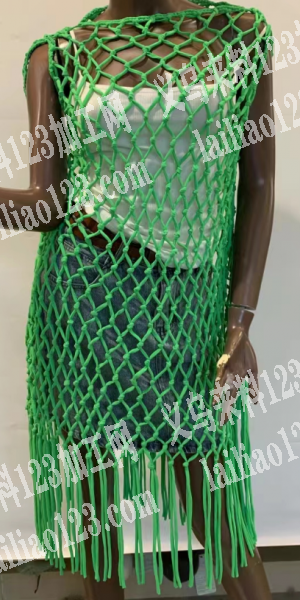 绳子编织的衣服，如图，谁家可以做，联系我