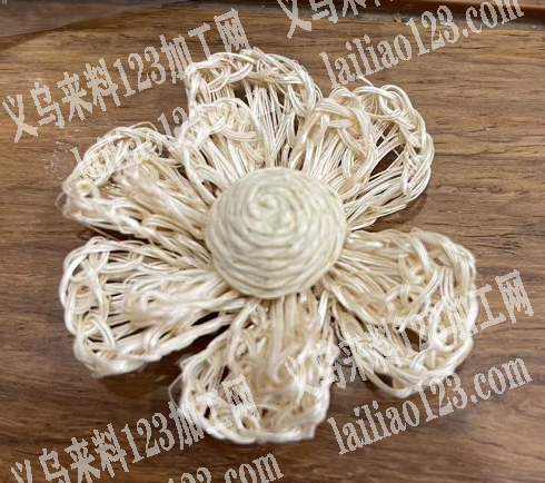 《手工订单》勾针藤编加工订单外发，如图，