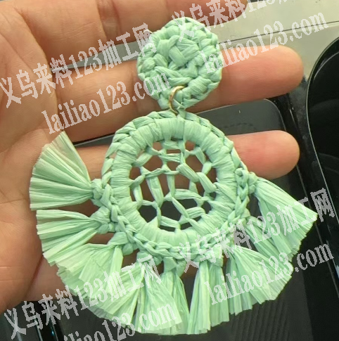 拉菲草编织手工活外发加工，如图，寻找编织