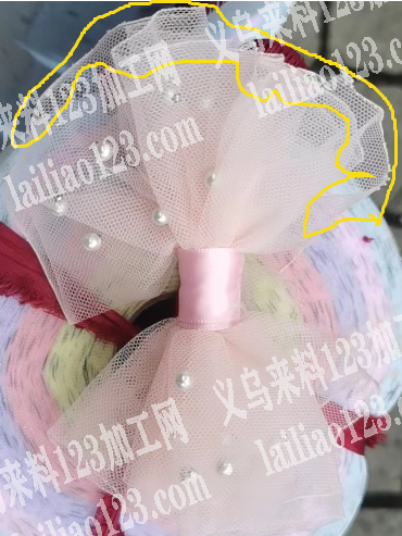 网纱烧花边的加工活外发，如图，寻找专业做