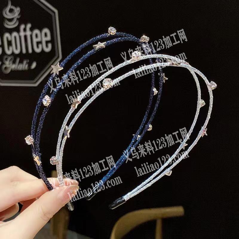 寻找如图烧焊绕线的头扣，要1千个藏青色。