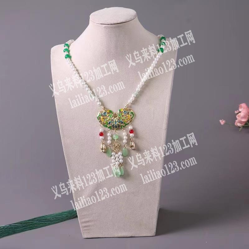 古典饰品手工活外发，挂圈，穿珠子的手工活