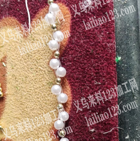 发外地的手工活，谁要做，鱼线穿珠子的手工