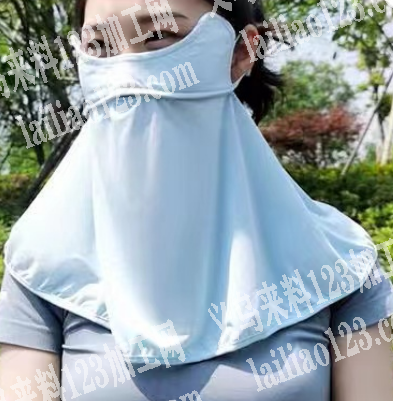 采购如图防晒面罩，要后面有扣子的，有货的