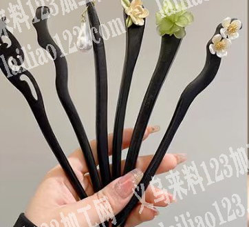 找发簪饰品成品厂，如图，厂家联系我