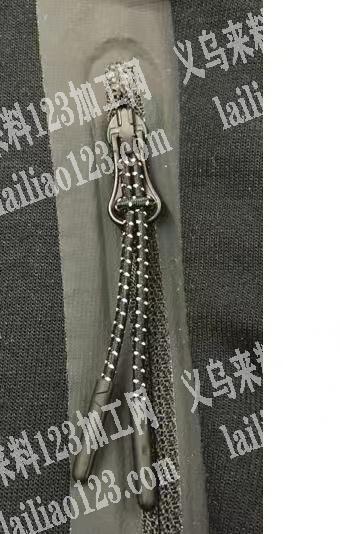 60万拉链订单外发，如图，绳长15.3C