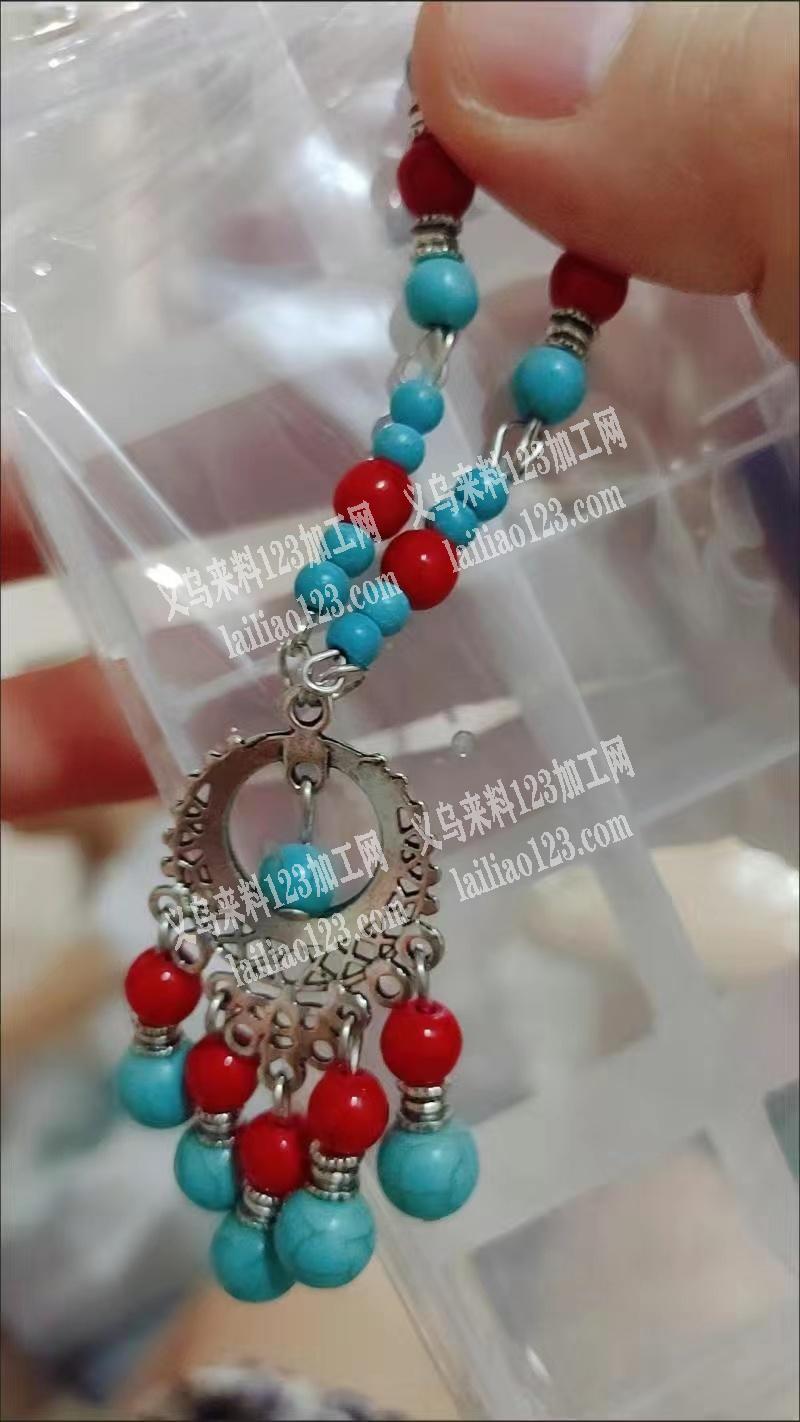 《可发外地》项链串珠挂圈手工活外发，找做