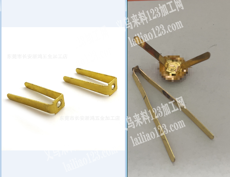 寻找如图铜材质两脚钉供应商，有货的老板联