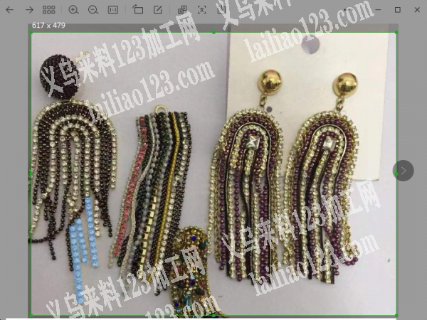 《手工活外发，发外地》如图粘爪链的手工活