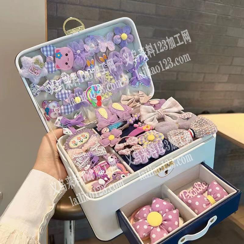 寻找网销爆款发夹套装厂家，如图，套装直接