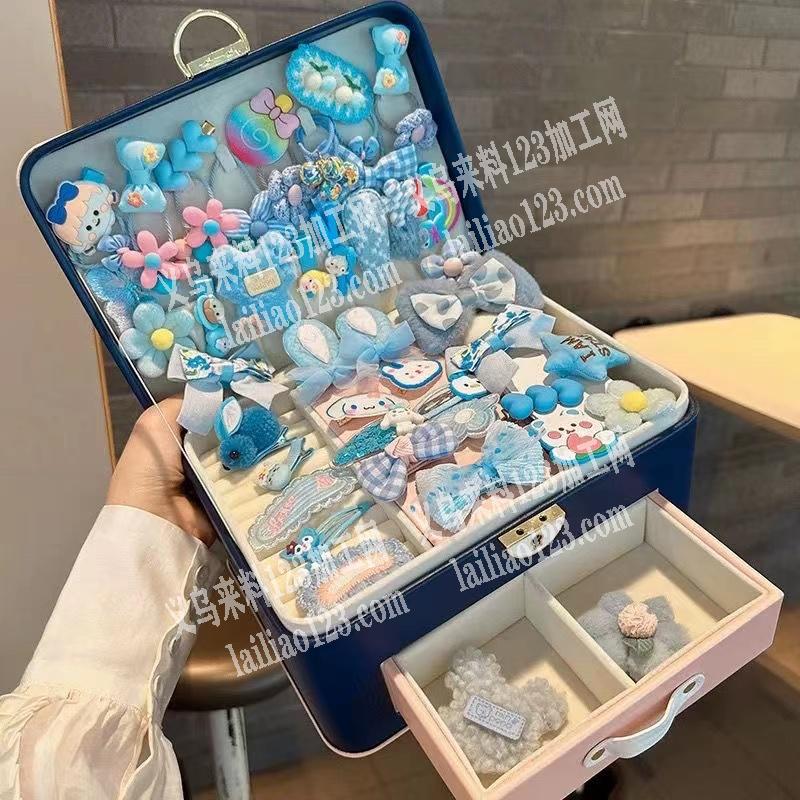 寻找网销爆款发夹套装厂家，如图，套装直接