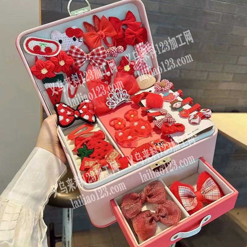 寻找网销爆款发夹套装厂家，如图，套装直接