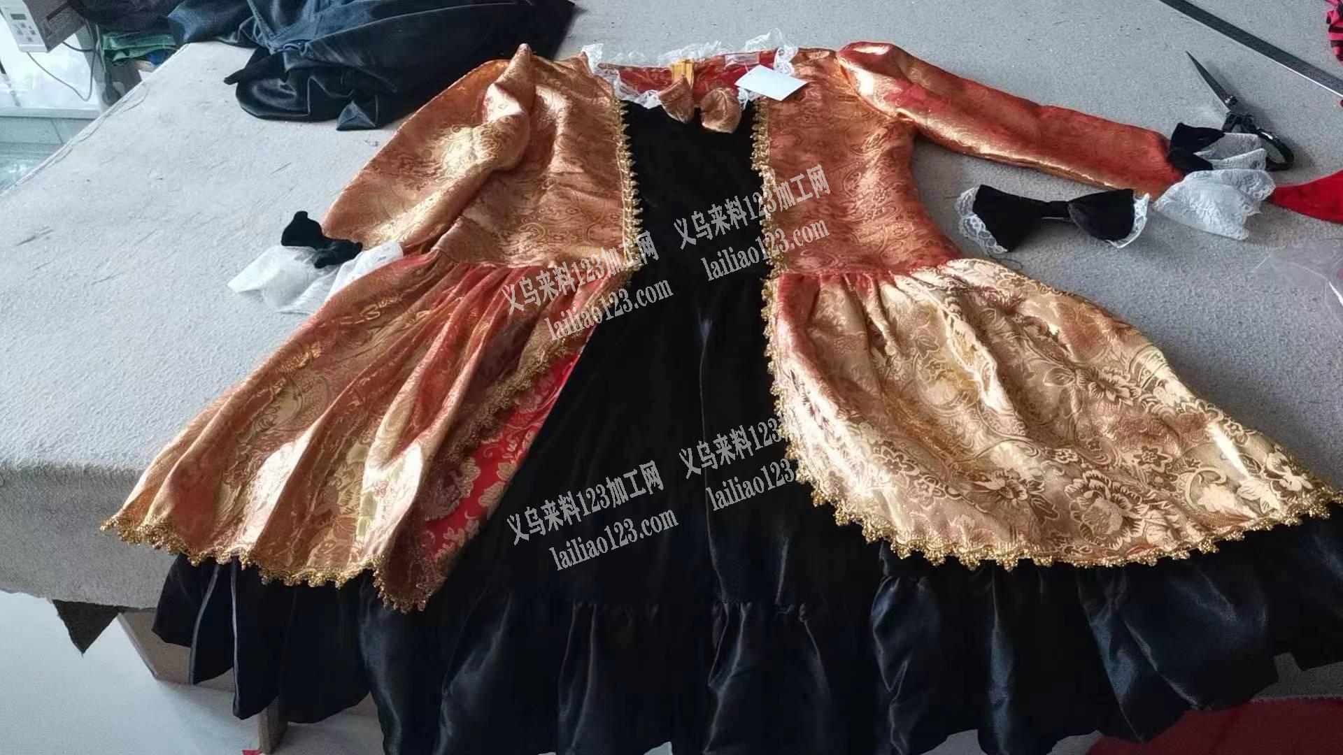 舞台装裙子找义乌东阳加工厂清加工，做完结